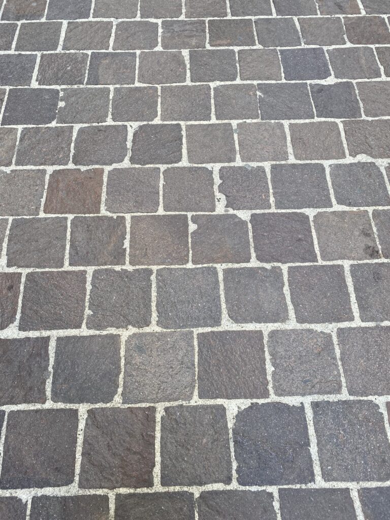 Pflastersteine in der Fussgängerzone