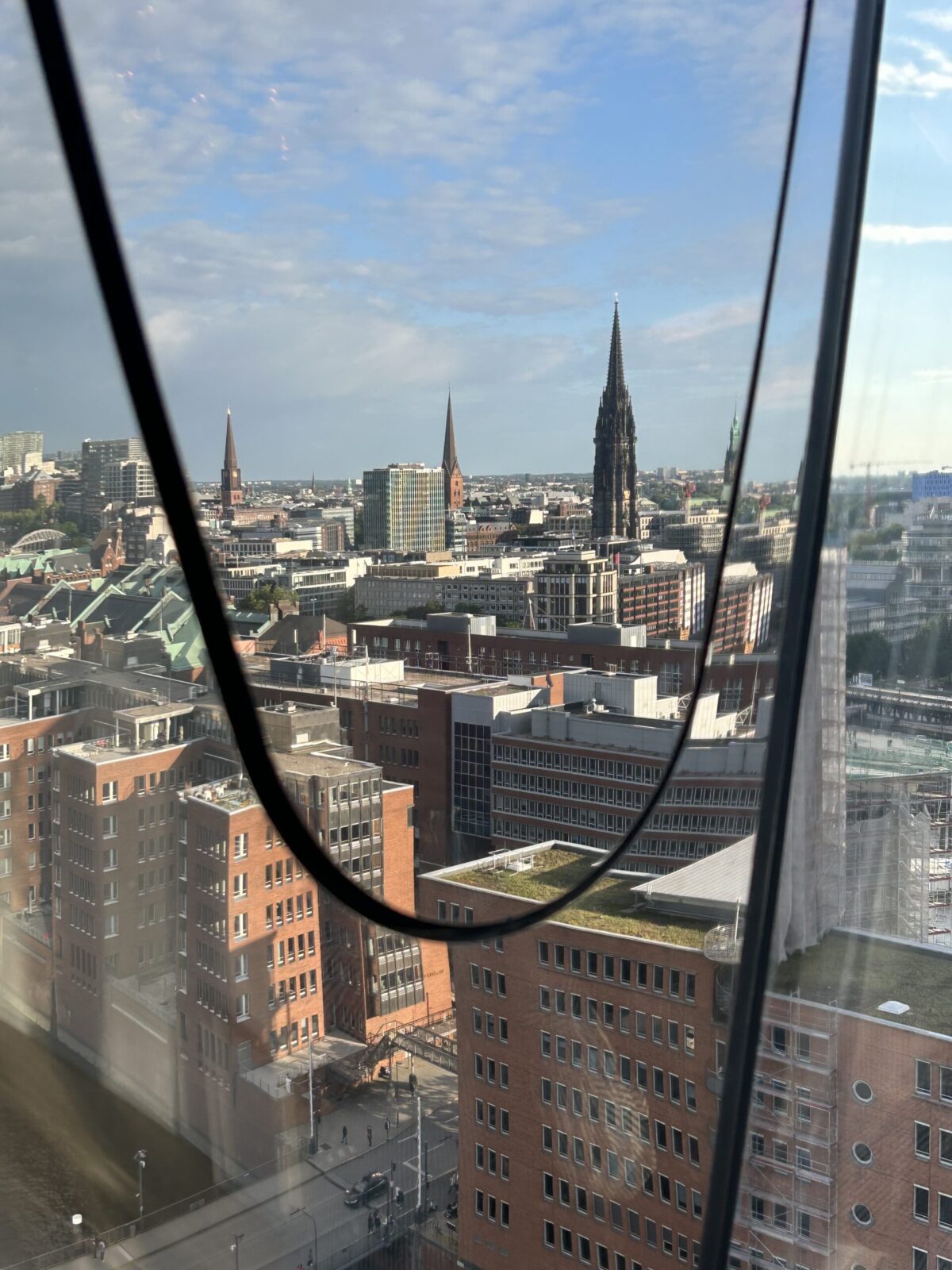 Aussicht von der Plattform der Elbphilharmonie
