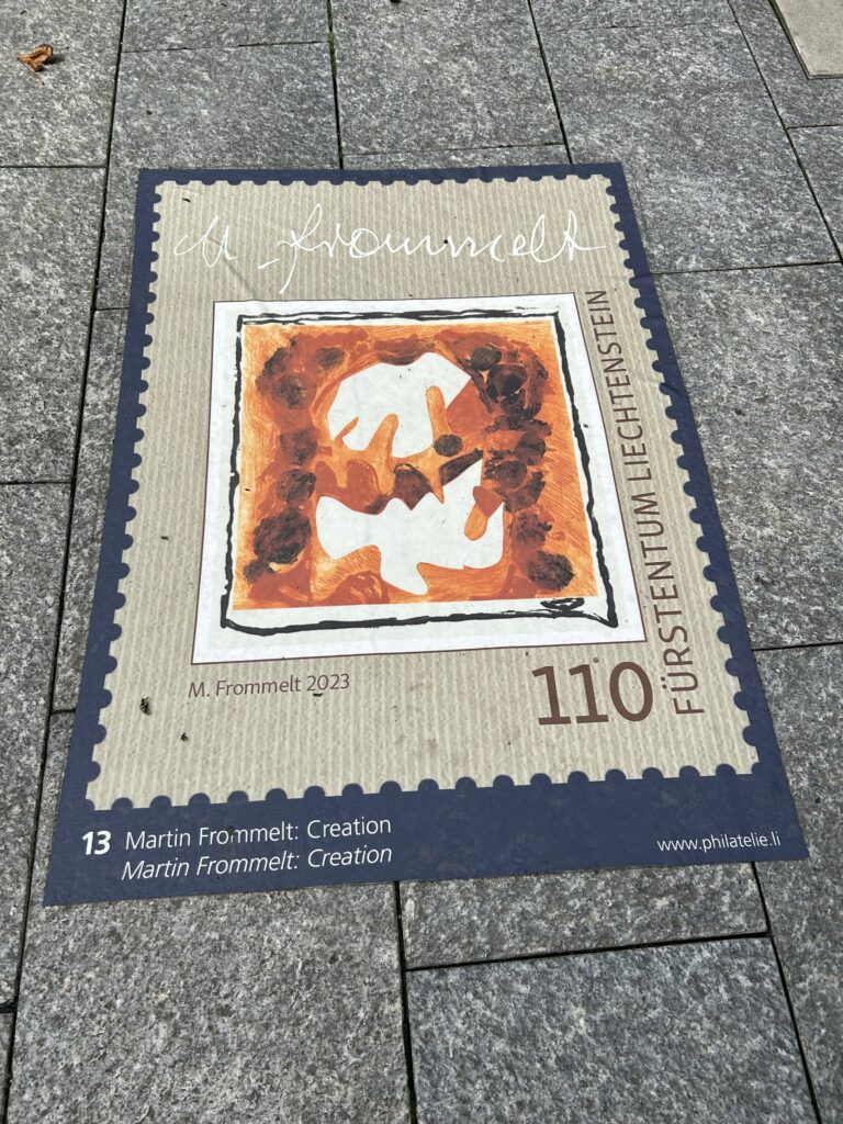 Philatelie auf dem Boden