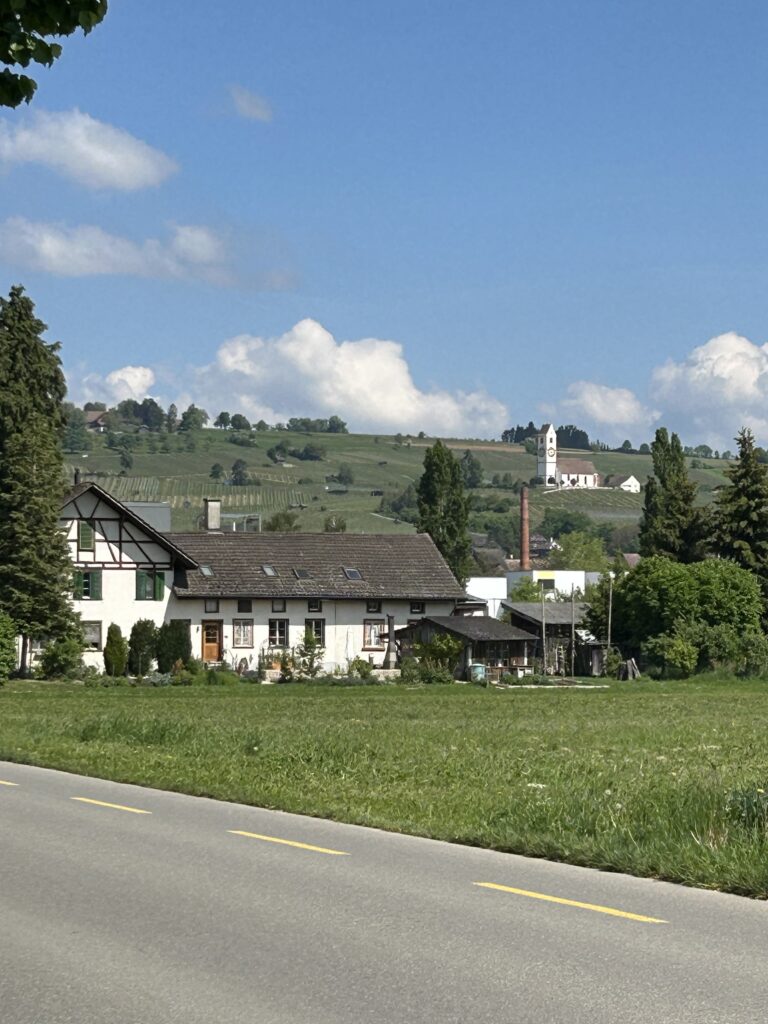 Eingangs Hallau mit Bergkirche St. Moritz