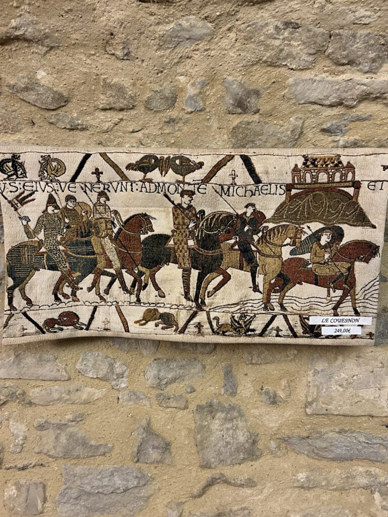 Ausschnitt vom Wandteppich von Bayeux