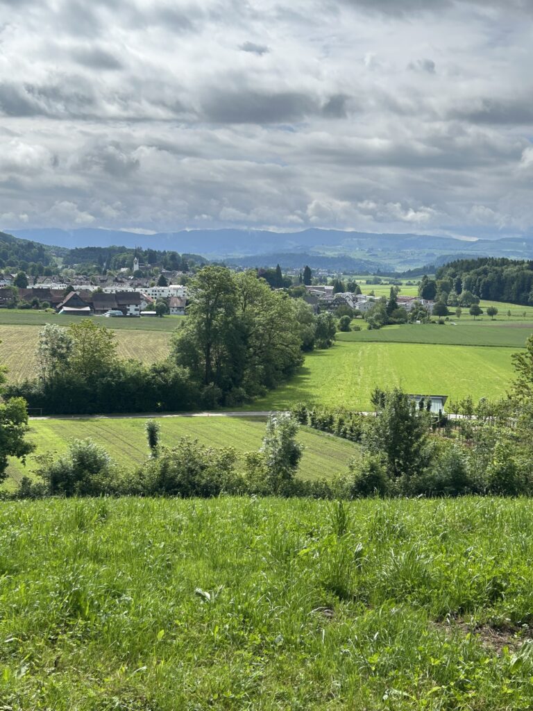 Blick zurück nach Hausen a.A.