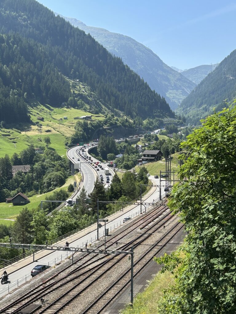 Stau am Gotthard
