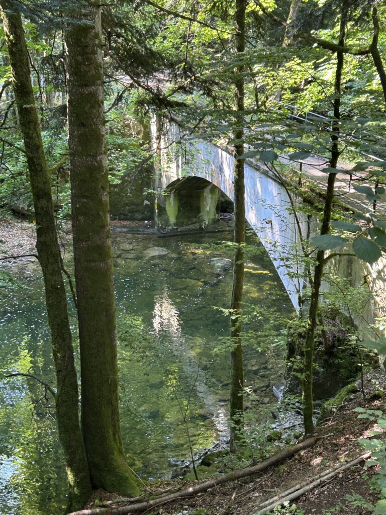 Erste Brückenüberquerung