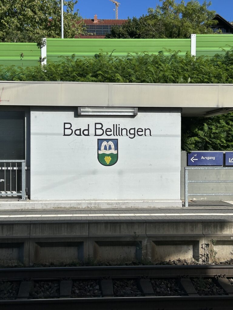 Am Bahnhof von Bad Bellingen